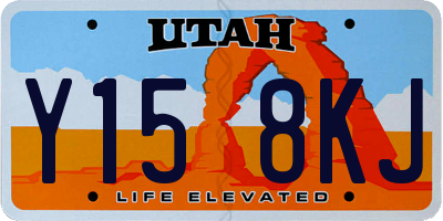 UT license plate Y158KJ