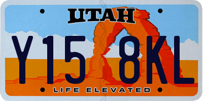 UT license plate Y158KL