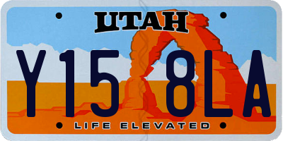 UT license plate Y158LA