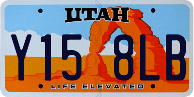 UT license plate Y158LB