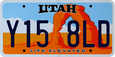 UT license plate Y158LD