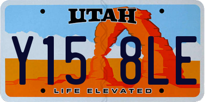 UT license plate Y158LE