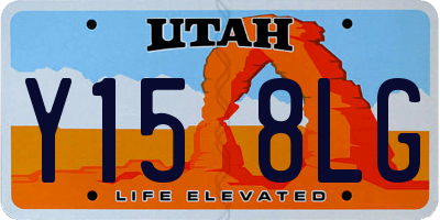 UT license plate Y158LG