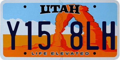 UT license plate Y158LH