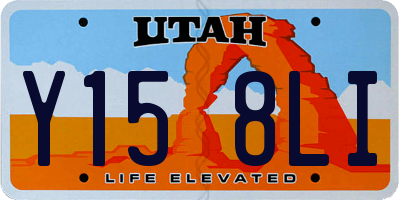 UT license plate Y158LI