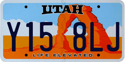 UT license plate Y158LJ