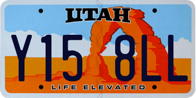 UT license plate Y158LL