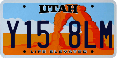 UT license plate Y158LM