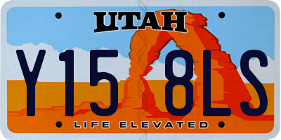 UT license plate Y158LS