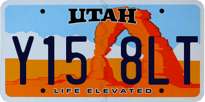 UT license plate Y158LT