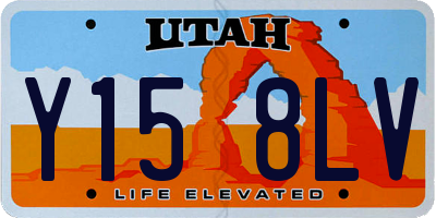 UT license plate Y158LV