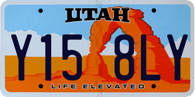 UT license plate Y158LY