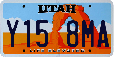 UT license plate Y158MA