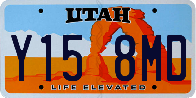 UT license plate Y158MD