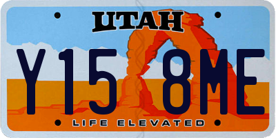 UT license plate Y158ME
