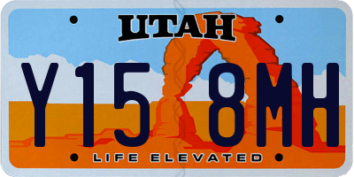 UT license plate Y158MH