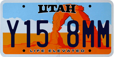 UT license plate Y158MM