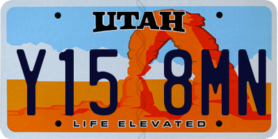 UT license plate Y158MN