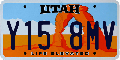 UT license plate Y158MV