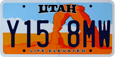UT license plate Y158MW
