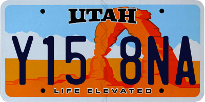 UT license plate Y158NA
