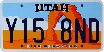 UT license plate Y158ND