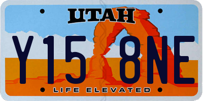 UT license plate Y158NE