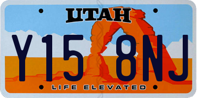 UT license plate Y158NJ