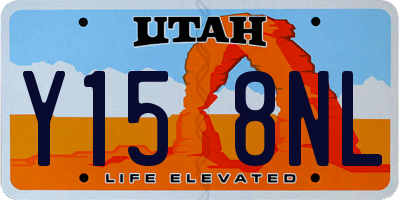 UT license plate Y158NL