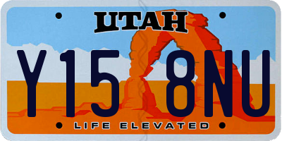 UT license plate Y158NU
