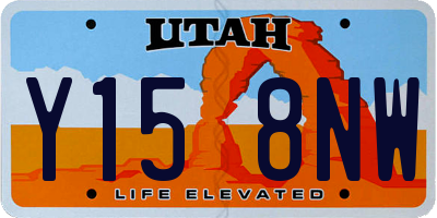 UT license plate Y158NW