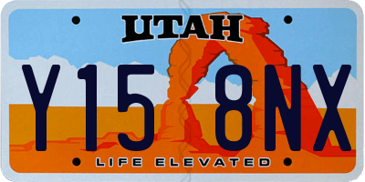 UT license plate Y158NX