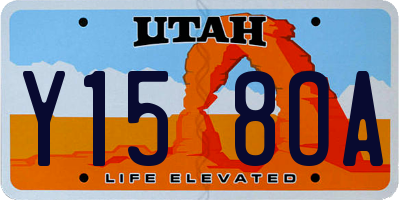 UT license plate Y158OA