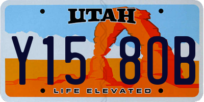 UT license plate Y158OB