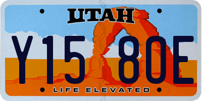 UT license plate Y158OE