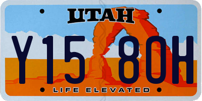 UT license plate Y158OH