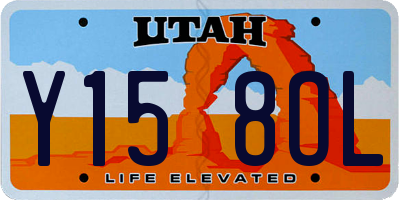 UT license plate Y158OL