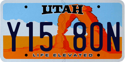 UT license plate Y158ON