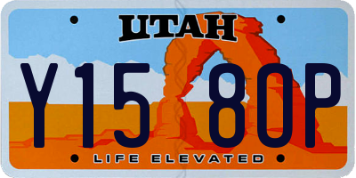UT license plate Y158OP