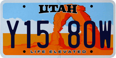 UT license plate Y158OW