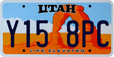 UT license plate Y158PC