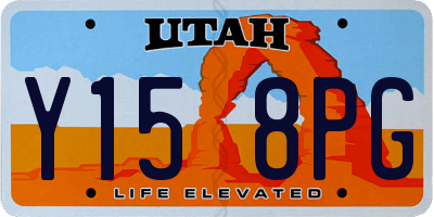 UT license plate Y158PG