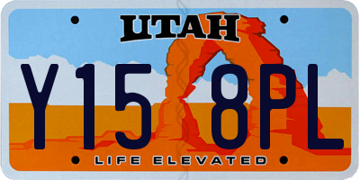 UT license plate Y158PL