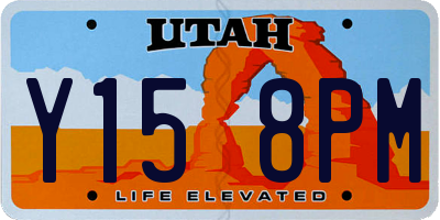 UT license plate Y158PM