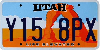 UT license plate Y158PX