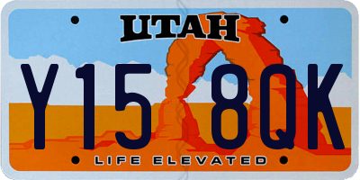 UT license plate Y158QK