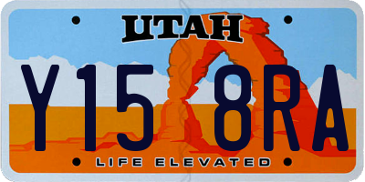UT license plate Y158RA