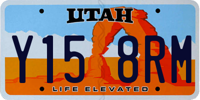 UT license plate Y158RM