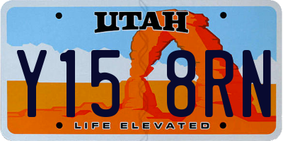 UT license plate Y158RN