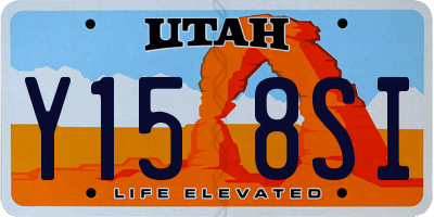 UT license plate Y158SI